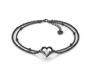SERASAR Premium Anklets Women | 925 Sterling Silver | 18 Carat Real Gold Plating | Adjustable Length | Four Colors | Jewelry Box Included