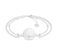 SERASAR Life Sign Bracelet Ladies Jewellery 925 Sterling Silver 18-carat Gold Women Chain Girls Gift Idea Birthday for