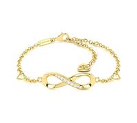 SERASAR Premium Bracelet Women | 925 Sterling Silver | 18 Carat Real Gold Plating | Adjustable Length | Four Colors | Jewelry Box Included