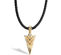 SERASAR Premium Leather Necklace for Men - Magnetic Stainless Steel Clasp in Black, Silver and Gold - With Jewelry Box - Great Gift Idea