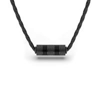 SERASAR Premium Leather Necklace for Men - Magnetic Stainless Steel Clasp in Black, Silver and Gold - With Jewelry Box - Great Gift Idea