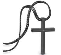 SERASAR Premium Necklace Men [Loyal] | Stainless 316L Surgical Steel | Waterproof | Solid Cuban Chain | Secure Clasp | Three Colors | Jewelry Box Included