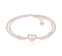 SERASAR Rose Gold Anklet Ladies 925 Sterling Silver 18ct Gold
