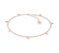 SERASAR Rose Gold Anklet Ladies 925 Sterling Silver 18ct Gold