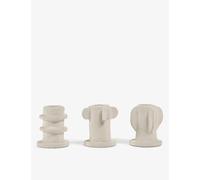 Serax Beige 02 Molly Stoneware Candle Holders Set of Three