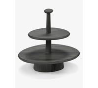 Serax Black Kelly Wearstler Dune Porcelain Two-tier Cake Stand 41cm