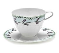 Serax - Blossom Milk Cappuccino Cup With Saucer - Blue