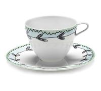 Serax - Blossom Milk Coffee Cup High With Saucer - Blue