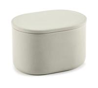 Serax Cose storage jar oval with lid high S 6.5x10.2 cm Beige