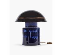 Serax Dark Blue Terres De Reves John Stoneware Table Lamp