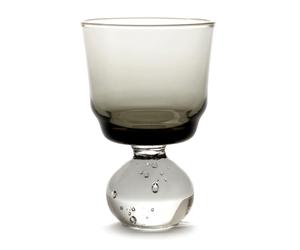 Serax Eternal snow stem glass M 6.3 cm Smoky grey