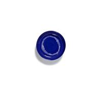 Serax Feast Deep Plate White/ Dark Blue Stripes