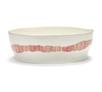 Serax - Feast Salad Bowl 28,5 cm, White / Red - White
