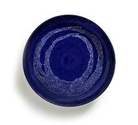 Serax - Feast Serving Bowl 36 cm, Dark Blue / White - White