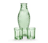 Serax Fish & Fish Carafe & 2 Glasses M Green