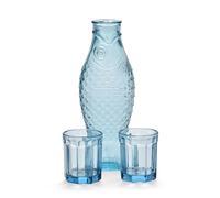 Serax - Fish & Fish Carafe With Tumbler, Blue - Blue