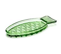 Serax Fish & Fish plate 10x23 cm green