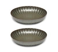 Serax Inku high plate S Ø19 cm 2-pack Green