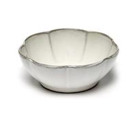 Serax Inku ridged bowl L 13 cm White