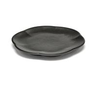 Serax Inku ridged plate M 13.9 cm Black