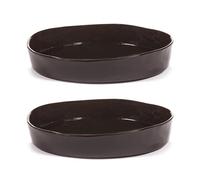 Serax La Mère deep plate M Ø23 cm 2-pack Dark brown