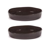 Serax La Mère deep plate S Ø20 cm 2-pack Dark brown