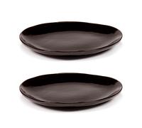 Serax La Mère plate S Ø18 cm 2-pack Dark brown
