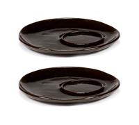 Serax La Mère saucer for espresso cup Ø11 cm 2-pack Dark brown
