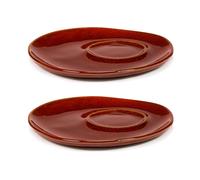 Serax La Mère saucer for espresso cup Ø11 cm 2-pack Venetian red