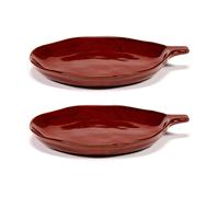 Serax La Mère tray with handles Ø17 cm 2-pack Venetian red