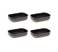 Serax La Nouvelle Table extra deep saucer No5 L 4-pack Dark blue