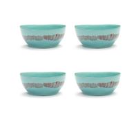 Serax Ottolenghi Feast bowl S Ø15 cm 4-pack Azure stripes-red