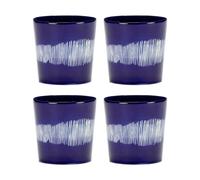 Serax Ottolenghi Feast coffee cup 25 cl 4-pack Dark blue-white