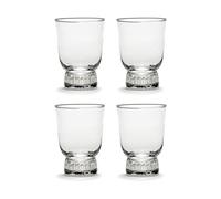 Serax Ottolenghi Feast drinking glass 33 cl 4-pack Stripes sandblasted