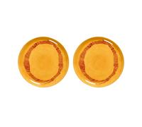 Serax Ottolenghi Feast plate L Ø26,5 cm 2-pack Yellow stripes-red