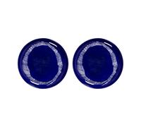 Serax Ottolenghi Feast plate M Ø22,5 cm 2-pack Dark blue stripes-white