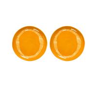 Serax Ottolenghi Feast plate M Ø22,5 cm 2-pack Yellow stripes-white