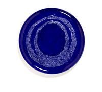 Serax Ottolenghi Feast serving platter Ø35 cm Dark blue dots-white