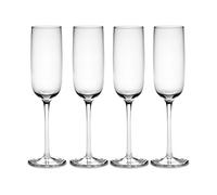 Serax Passe-Partout champagne glass curved 15 cl 4-pack clear