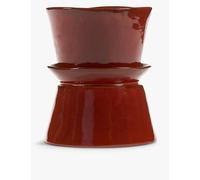 Serax Serax Ebony La Mere Stoneware Vase 22cm Red