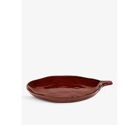 Serax Serax La Mère Irregular Side-Handle Stoneware Plate 17cm Red