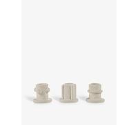 Serax Serax Marie Michielssen Stoneware Candle Holders Set Of Three Beige