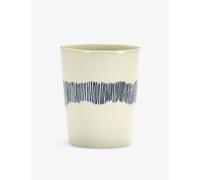 Serax Serax Stripes Feast Stoneware Tea Cup 10.5cm White