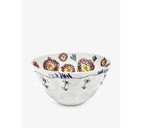 Serax Serax x Marni Anemone Milk Floral-Motif Bone-China Serving Bowl 12cm Set Of Two S