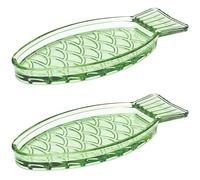 Serax Serving Dish | Fish & Fish Glassware by Paola Navone | Green Serving Tray | Hosting Essentials | Trays for Serving Food