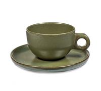Serax Surface cappuccino cup with saucer 23 amogreen