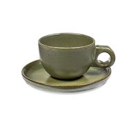 Serax Surface coffee cup with saucer 13 amogreen