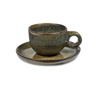 Serax Surface coffee cup with saucer 13 cl indi grey