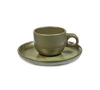 Serax Surface espresso cup with saucer 10 amogreen