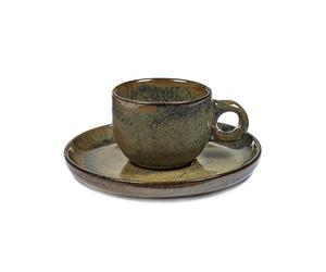 Serax Surface espresso cup with saucer 10 cl indi grey